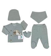 Pack naissance Dog friends 5 pcs coton unisexe